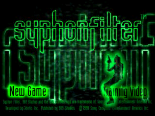 Syphon Filter title screen for Playstation